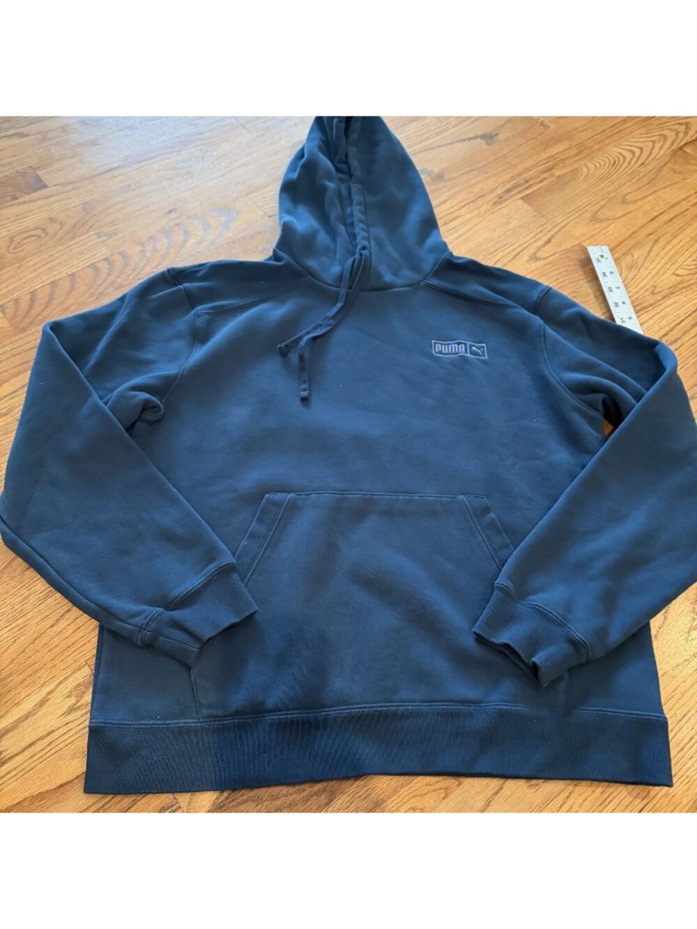 Puma Mens Medium Black Hooded Sweatshirt Hoodie